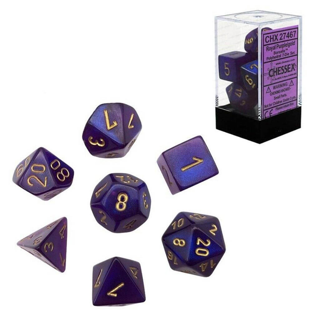 D7 Die Set Dice Borealis Poly (7 DICE)