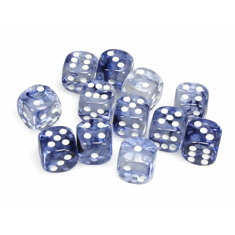 D6 Dice Nebula 16mm (12 dadi)