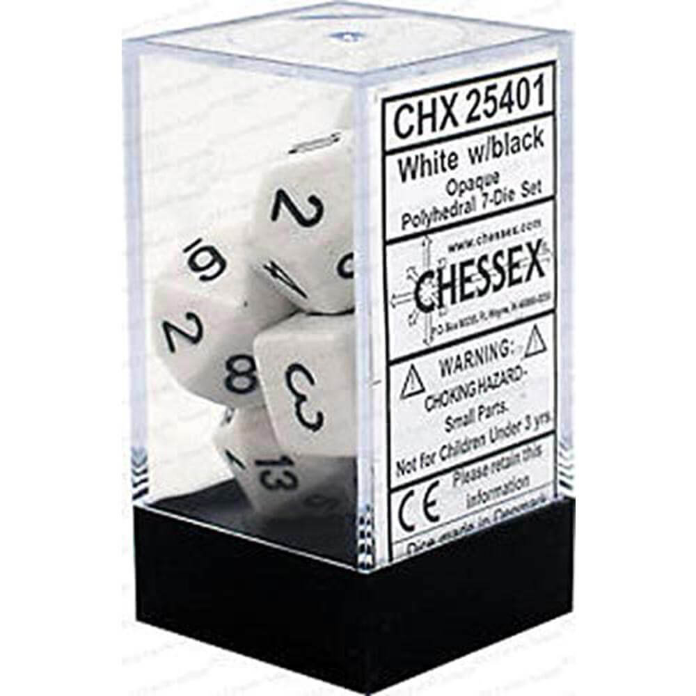 D7 DI SET DICE OPAQUE POLYH (7 dés)