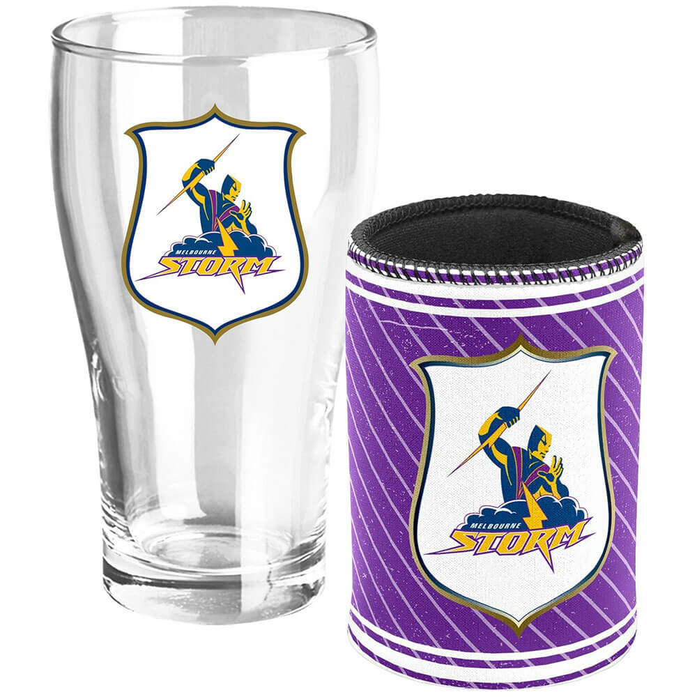 NRL Heritage Pint Glass & Can Cooler Pack