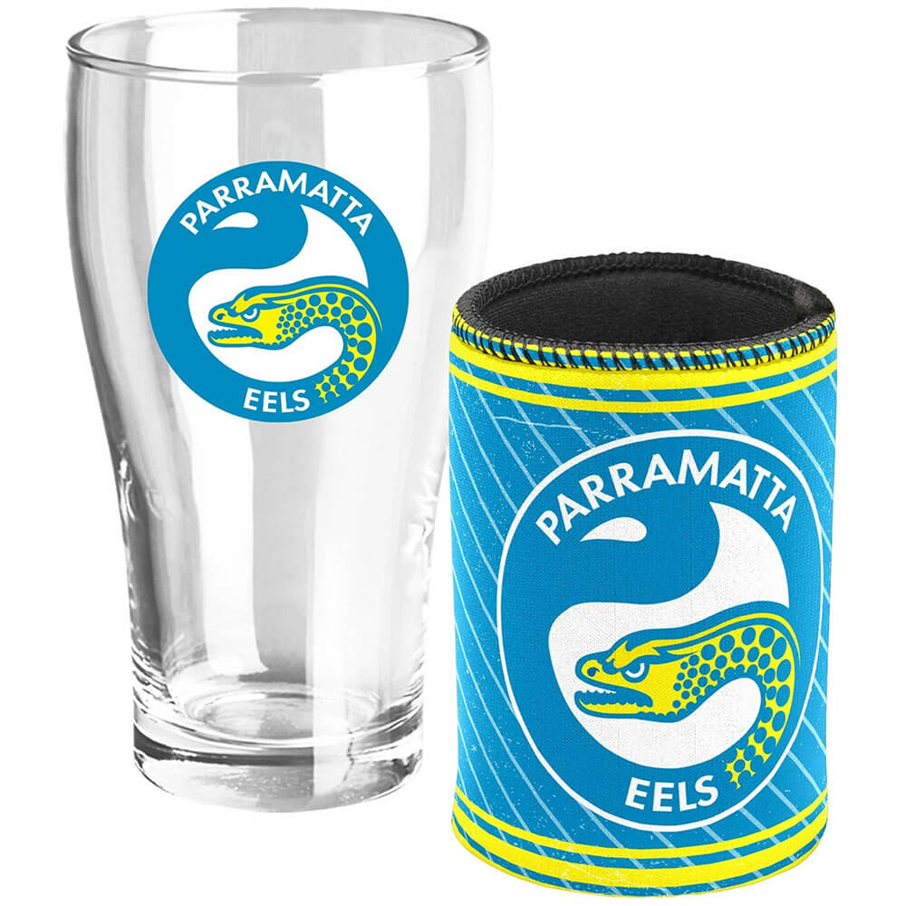 NRL Heritage Pint Glass & Can Cooler Pack