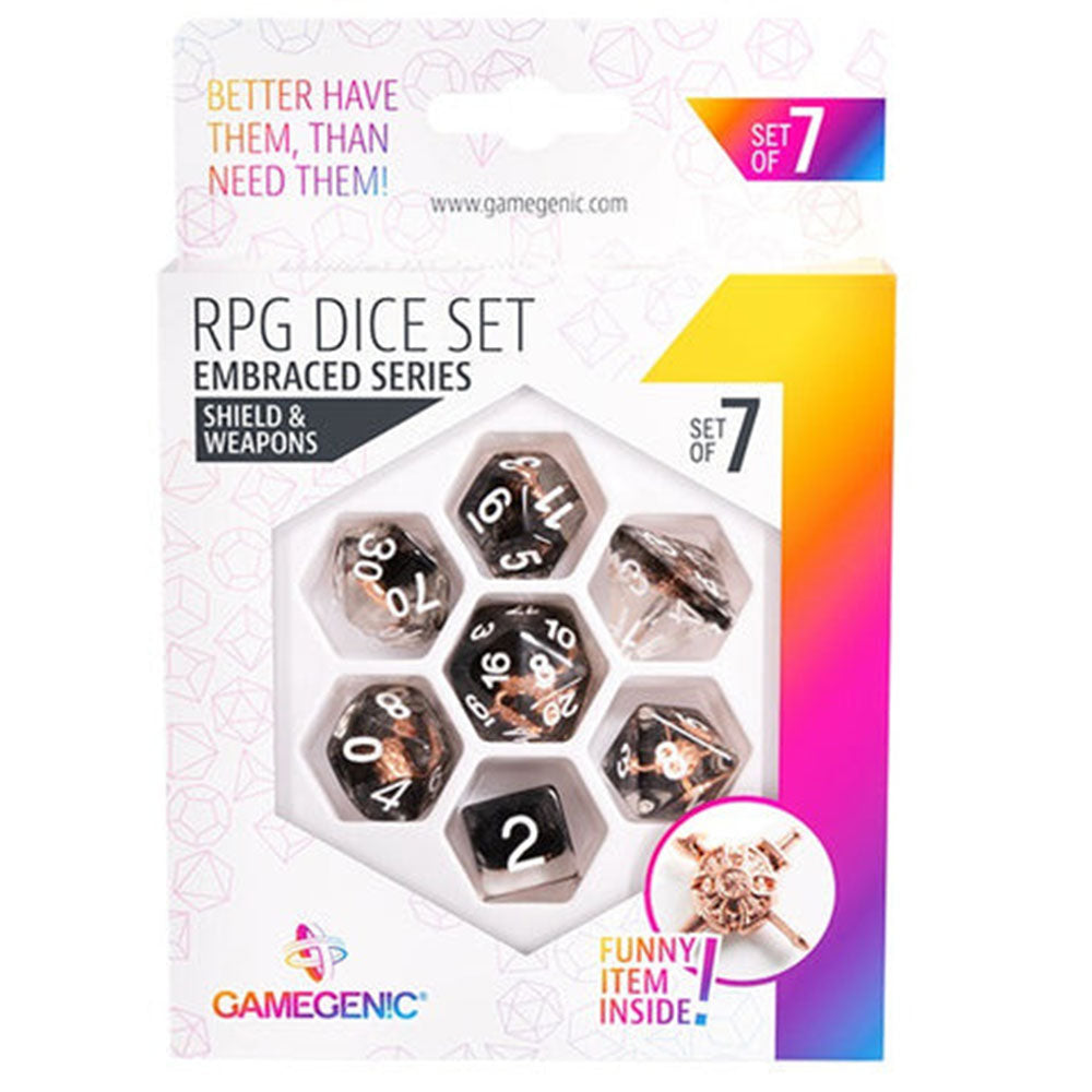 GameGenic Abrazed Series RPG Dice Set 7pcs