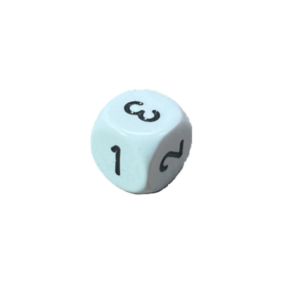 Nieprzezroczyste kostki Chessex D3 16 mm (D6 W/ 1-3 dwa razy)