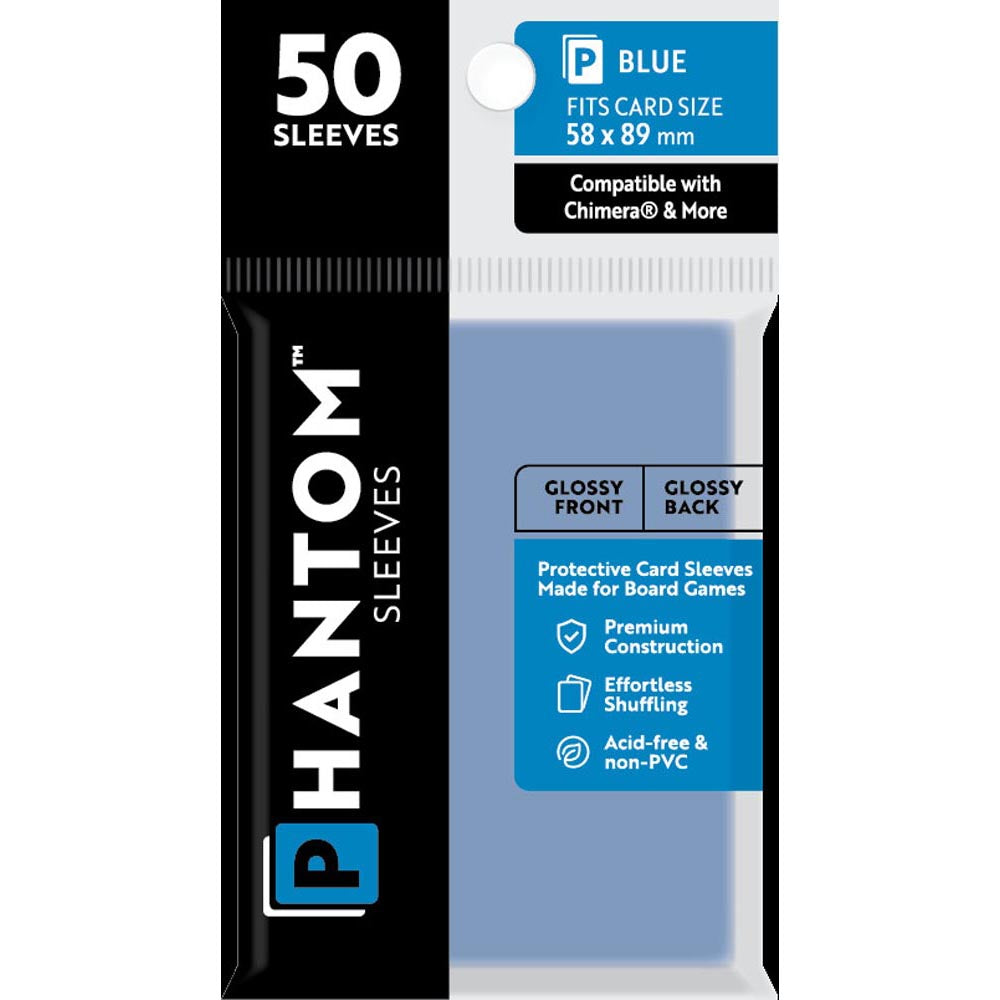 Blue Phantom Rleeves 50pcs (58x89 mm)