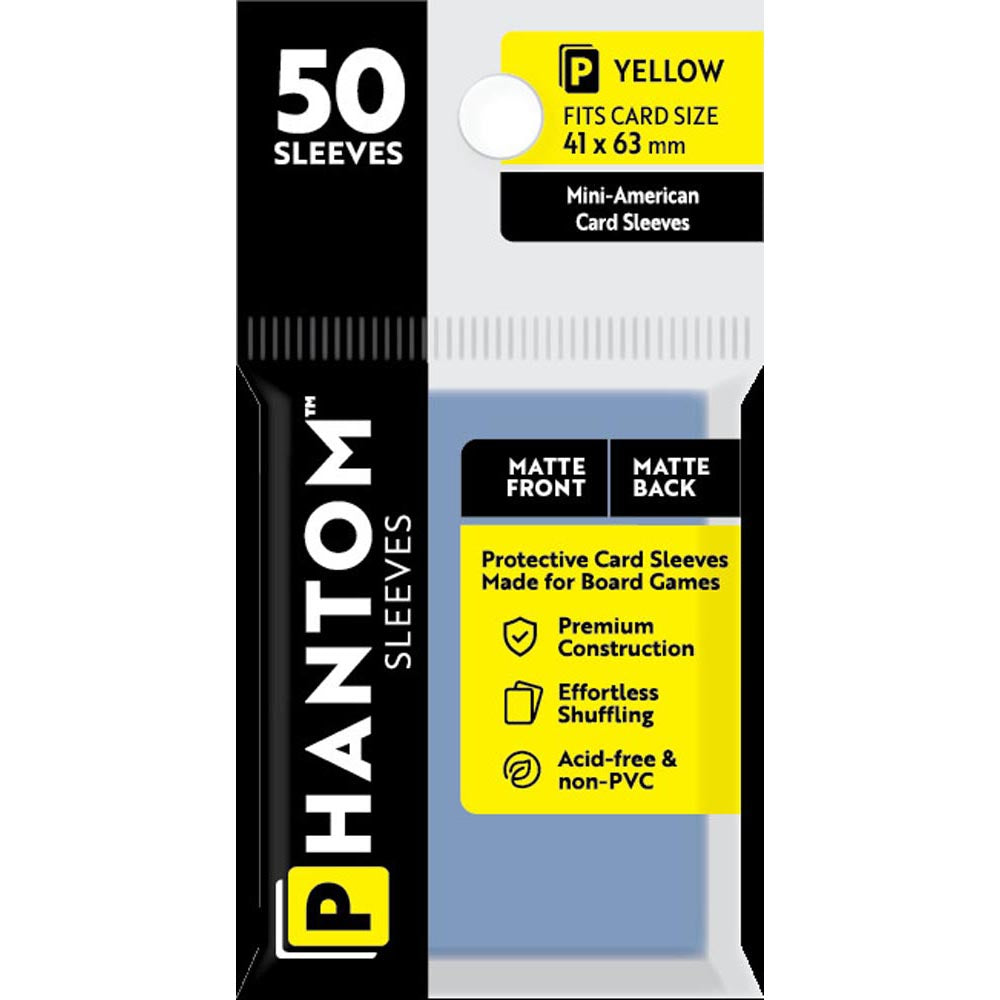 Yellow Phantom Sleeves 50pcs (41x63mm)