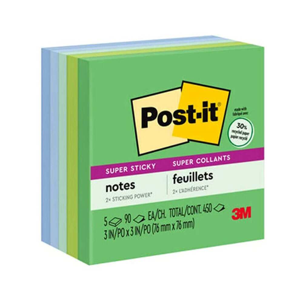 Post-it-Super-Haftnotizen, 76 x 76 mm (5 Stück)