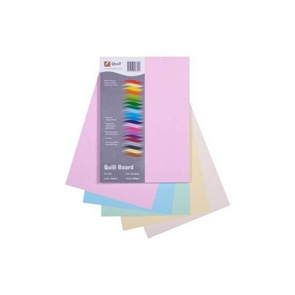 Quill Cardboard A4 (50pk)