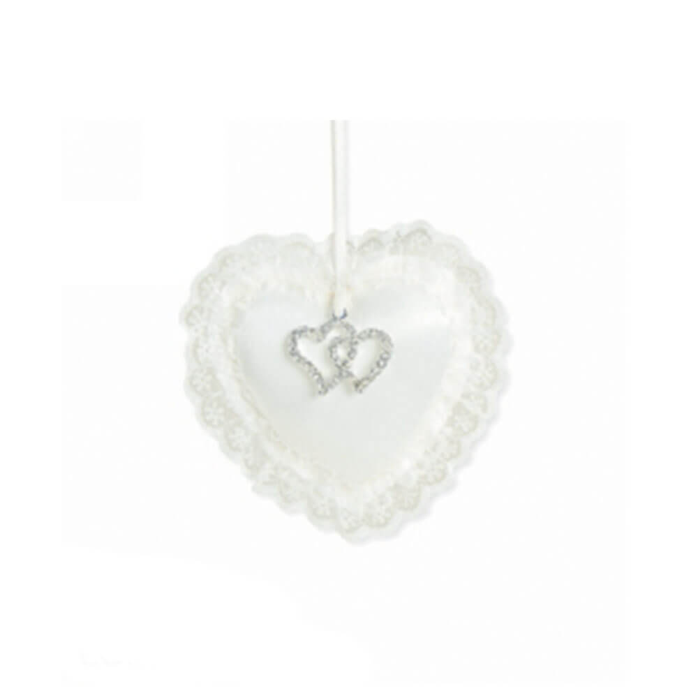 ME Padded Heart with Diamante Wedding Charm