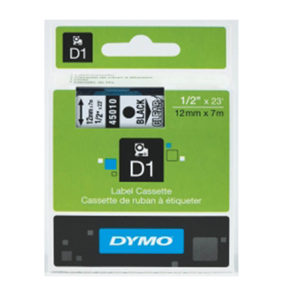 Dymo D1 Klebebandetikett 12 mm x 7 m