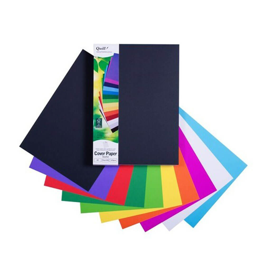 Quill Cover Paper A4 125GSM (250 pk)