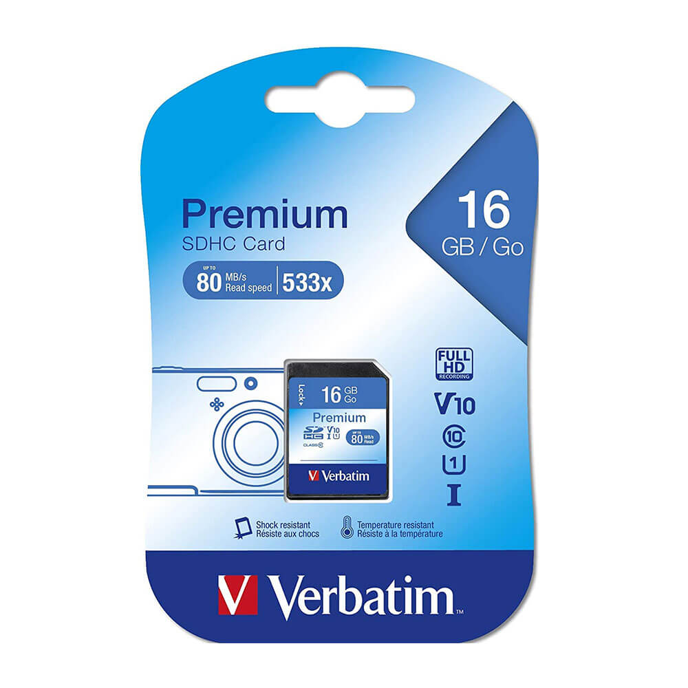 Verbatim Class 10 SDHC Memory Card