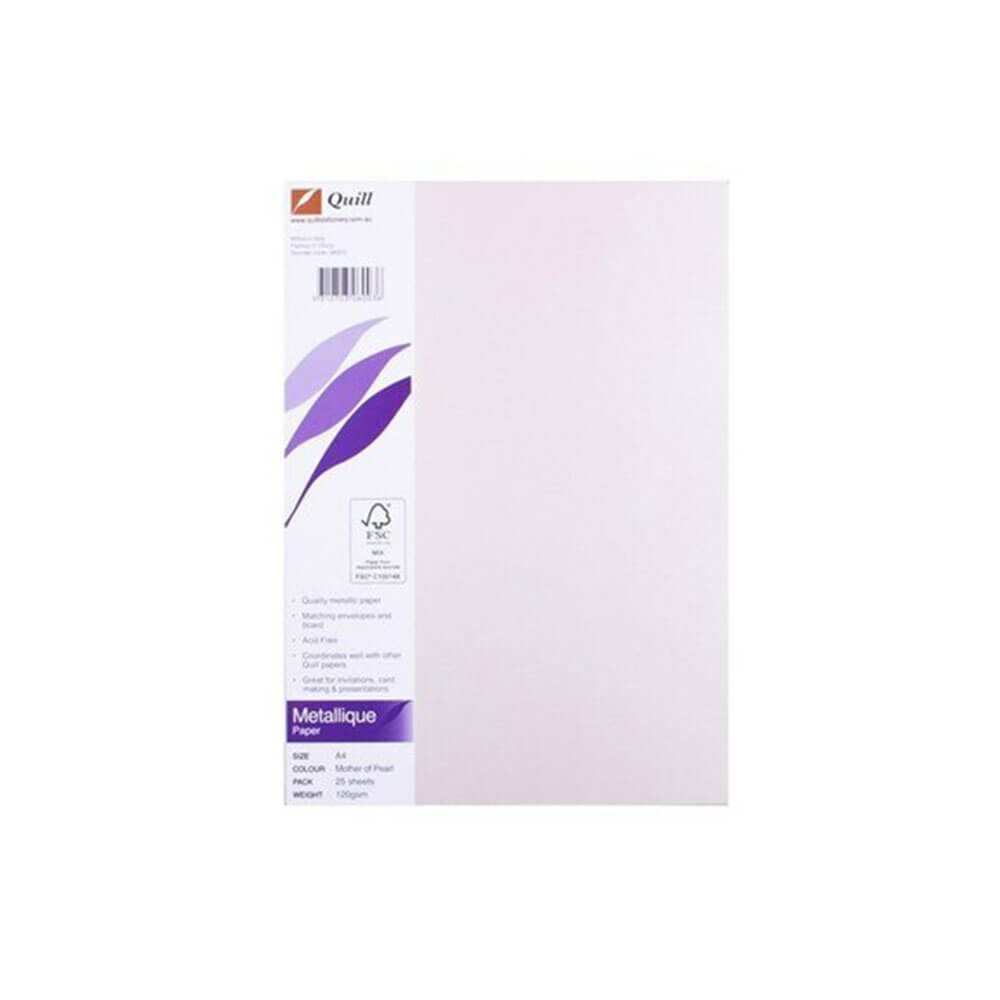 Quill A4 metallique papier (25 pk)