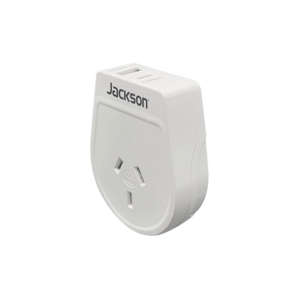 Jackson Industries Uitbound USB-A & C Travel Adapter