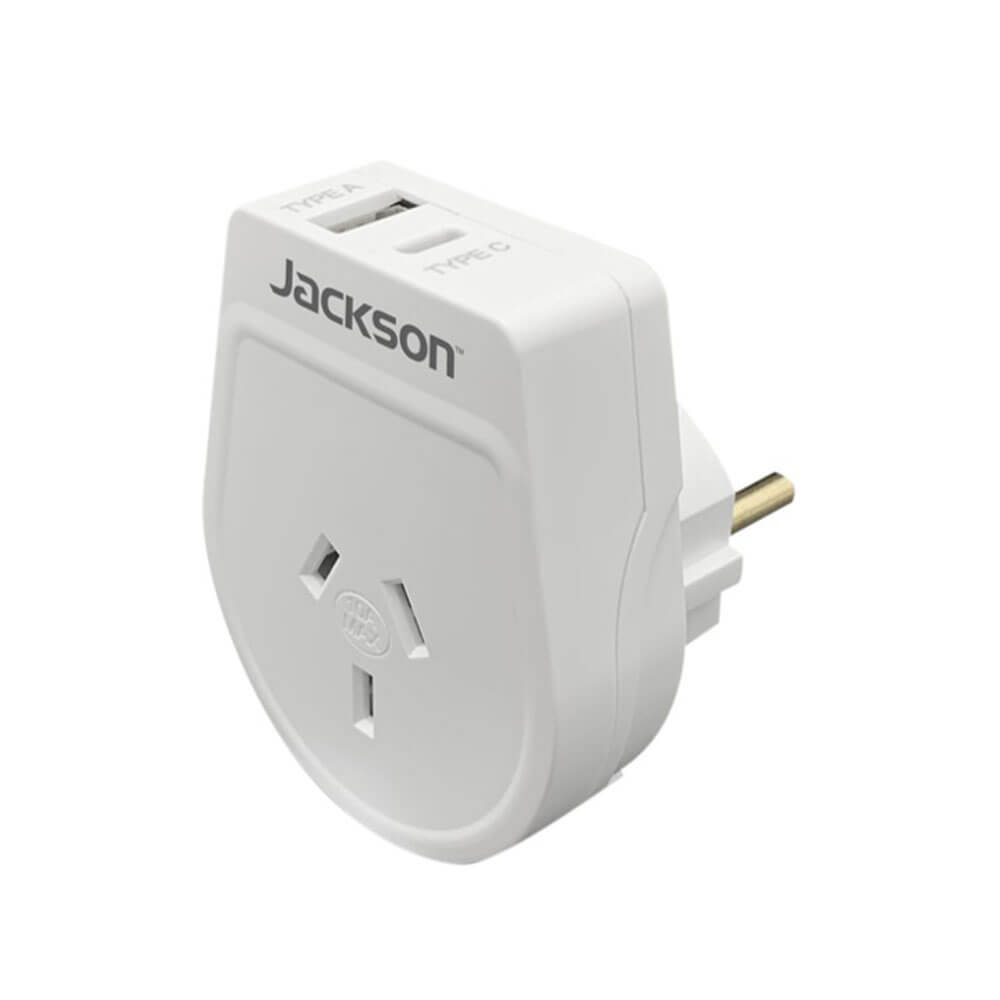 Jackson Industries Outbound USB-A & C Travel Adapter