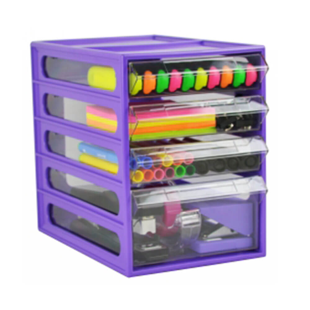 ItalPlast 4 Drawer Office Organizer