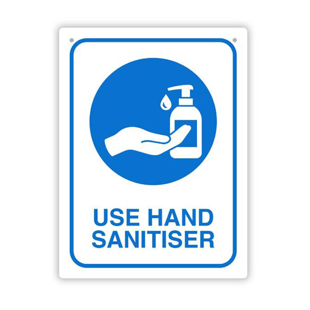 Durus Użyj znaku ściany rąk sanitiser (225x300 mm)