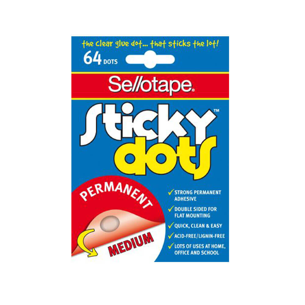 Klebeband Sticky Dots Medium (64 Punkte)