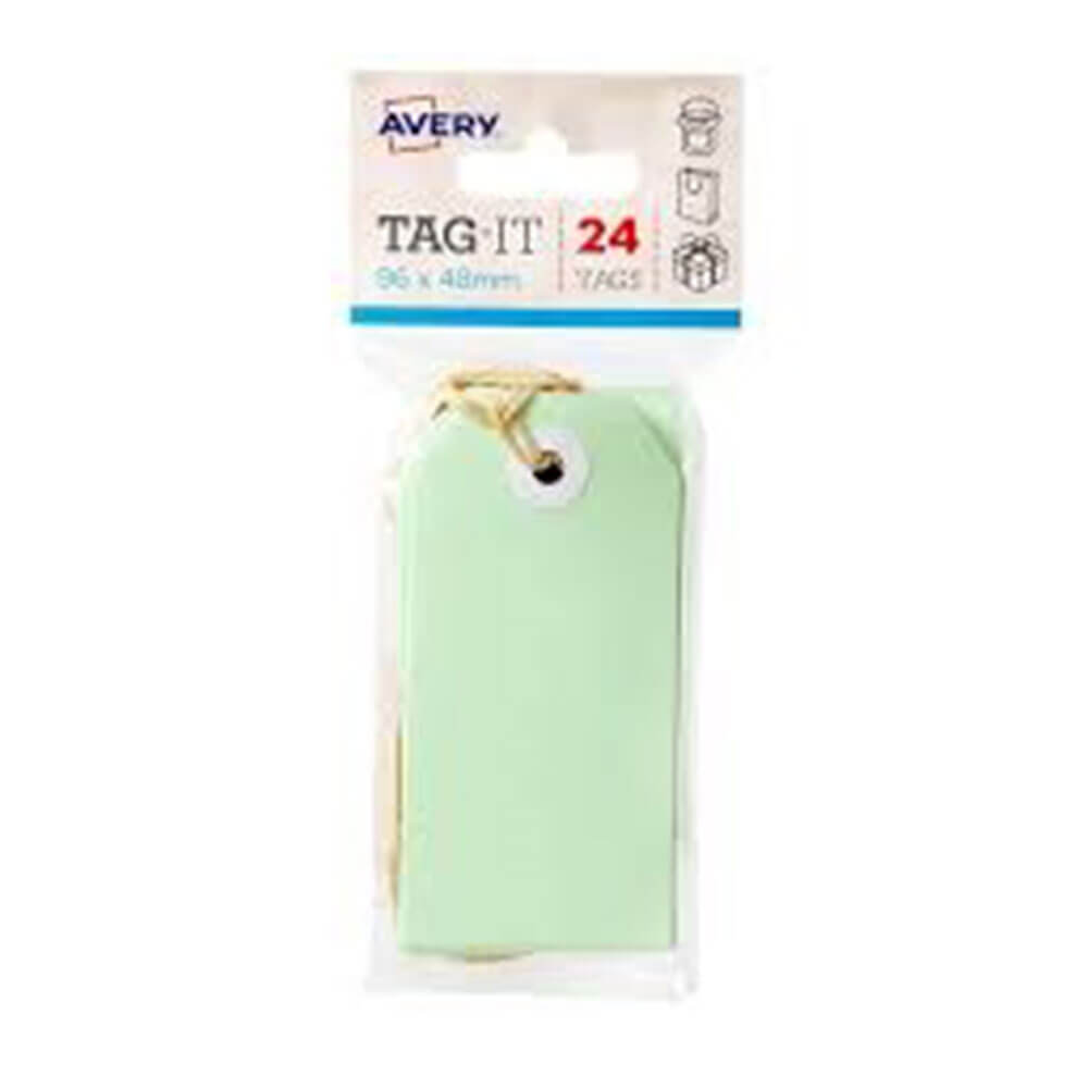 Avery Tags com String 24pk (96x48mm)