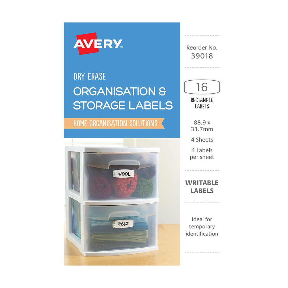 Avery Cancella organizza etichette 16pcs (89x32mm)