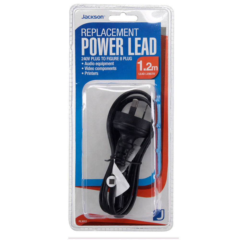 Jackson Industries Figure 8 Lead Replacement 1.2m (Black)