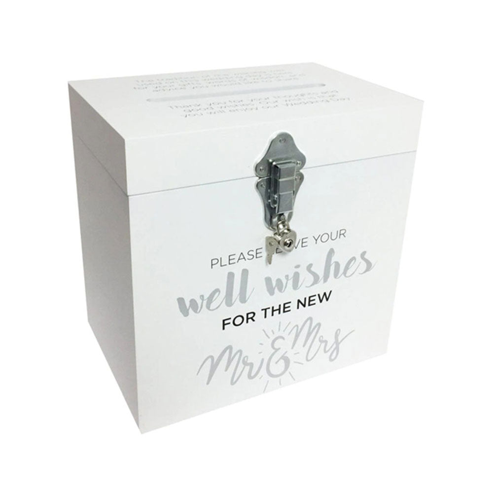 Wishing Well Money Box (bianco/argento/nero)