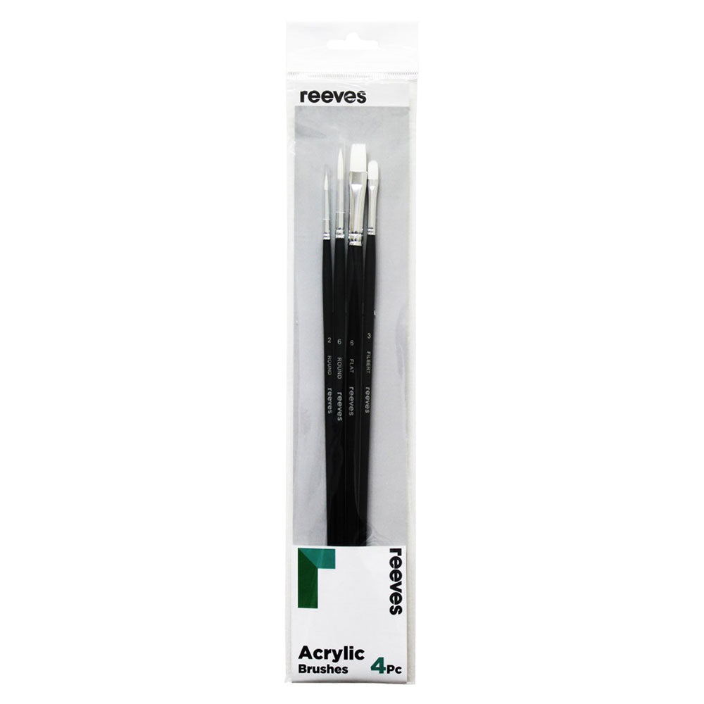 Reeves Paint Brush Set (pakke med 4)