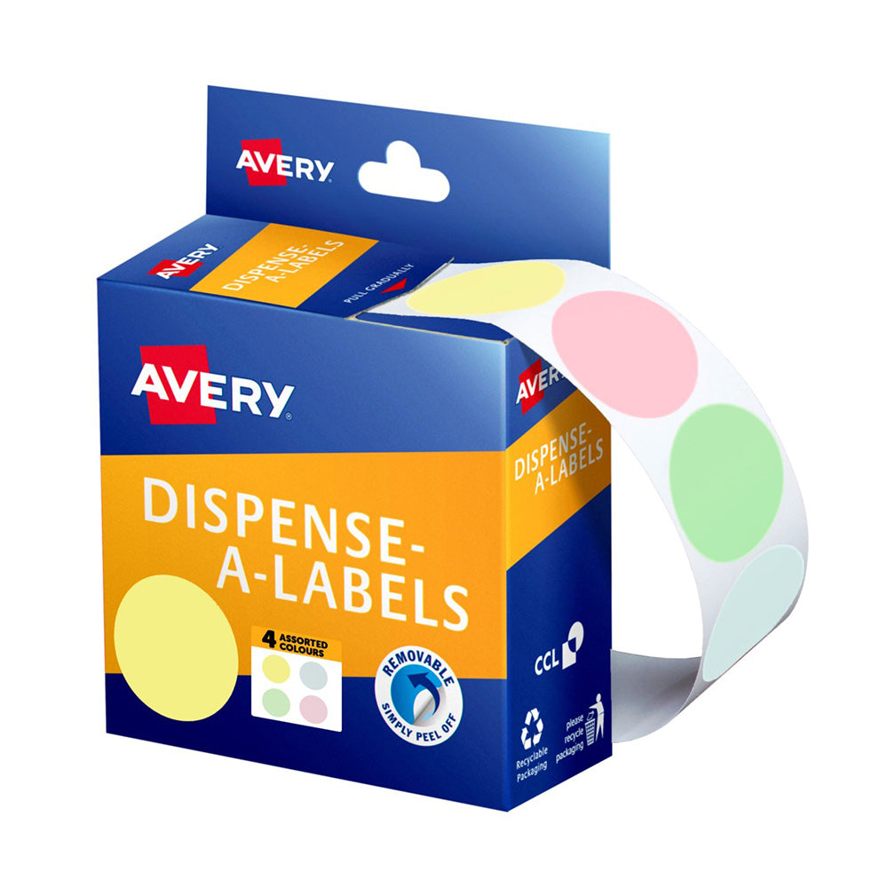 Avery dispenser puntos pegatinas