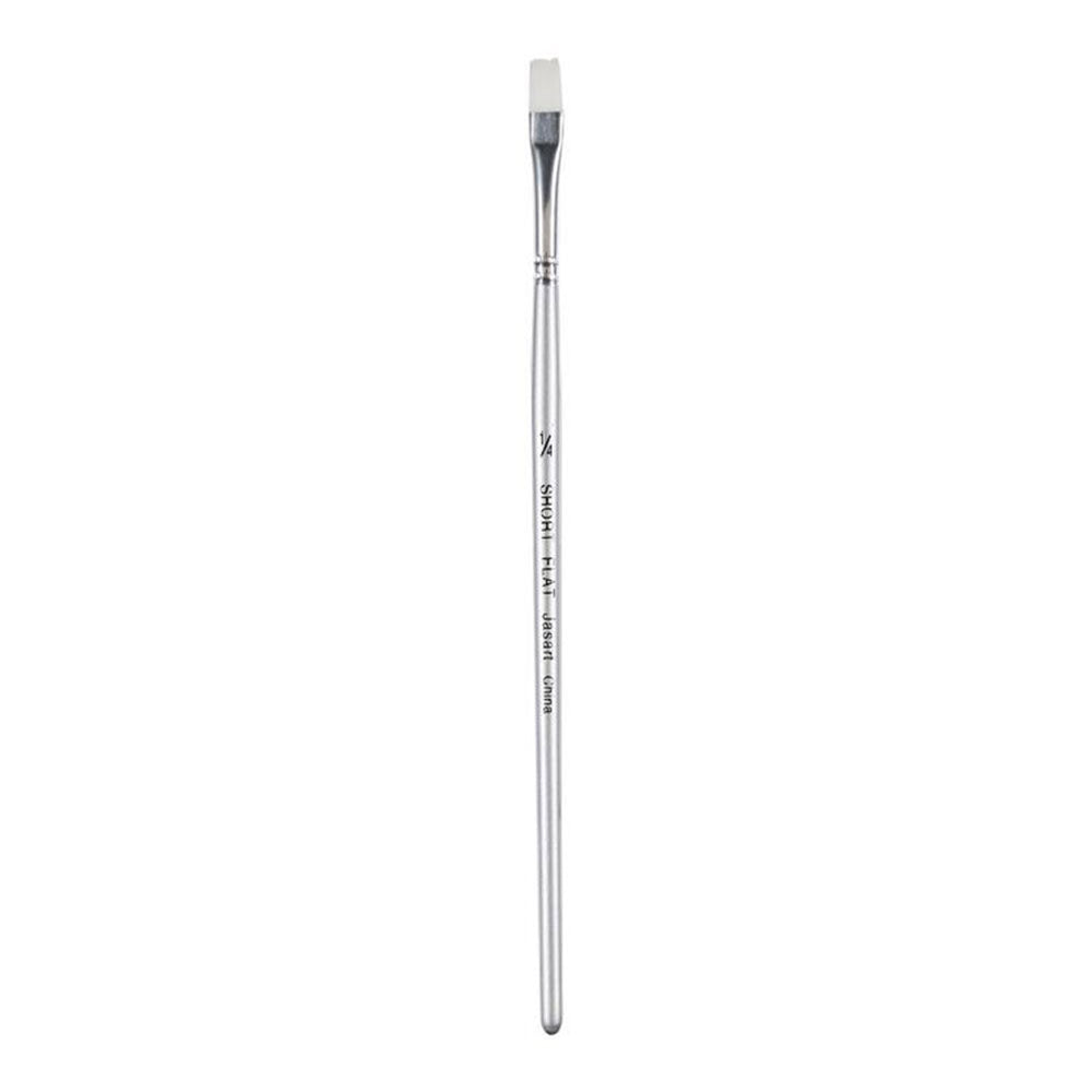 Jasart Taklon Short Flat Brush (bianco)