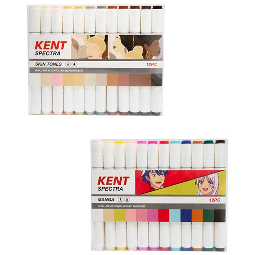 Kent Spectra Graphic Design Marker Set 12pcs