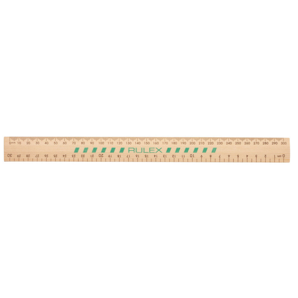 Celco Rulex Wooden Ruler 30cm (Unpolished)