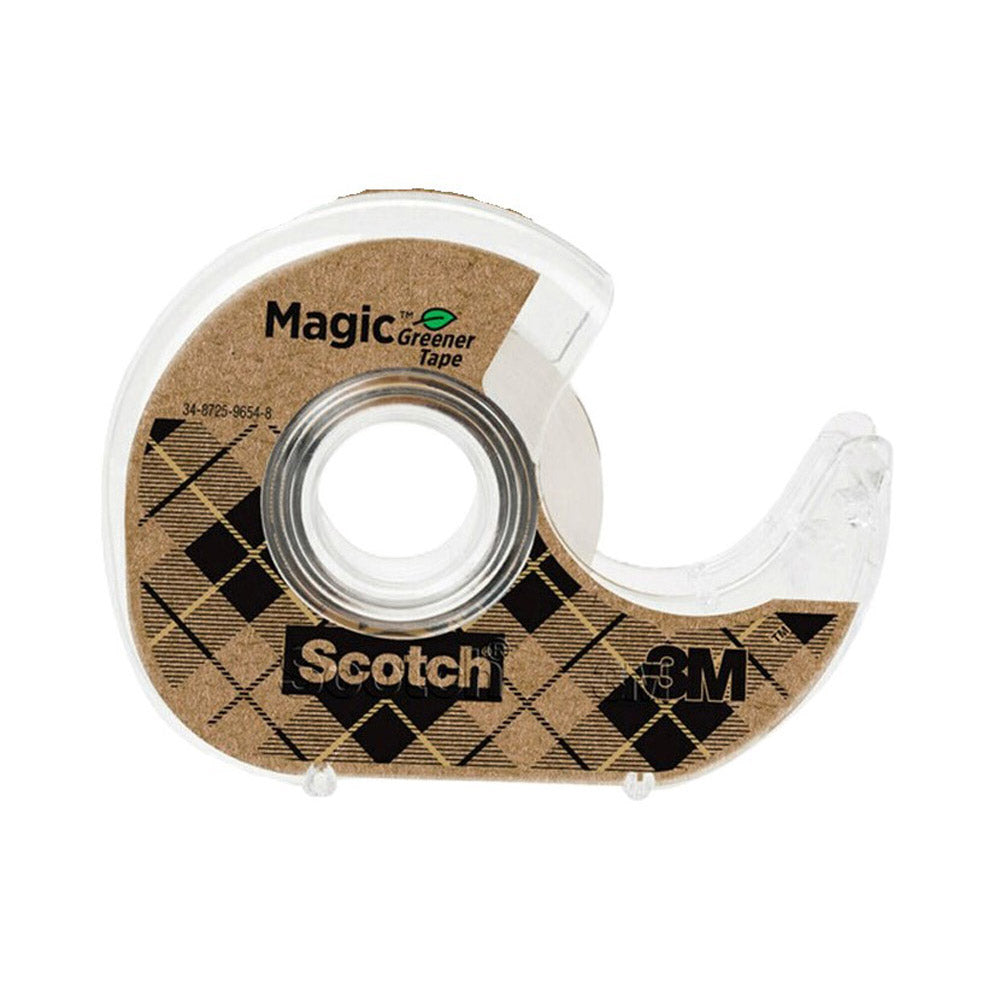 Scotch Magic Greener Tape med dispenser 19mm 6pk