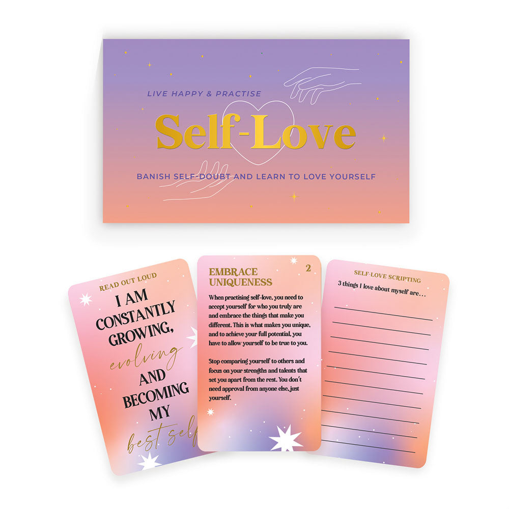 Live Happy & Practice Self-Love Cards