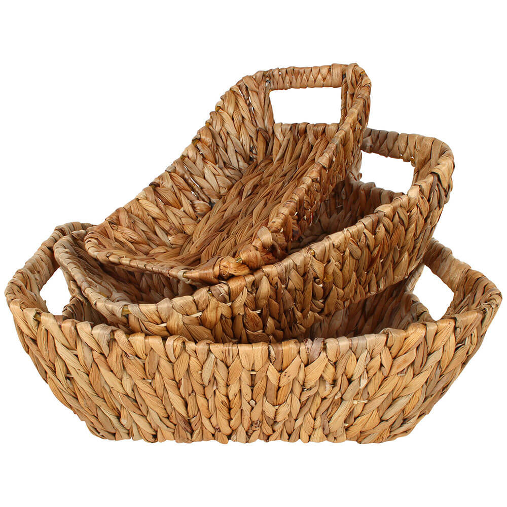 Set di Hyace di 3 rettangolo Hyacinth & Wire Basket