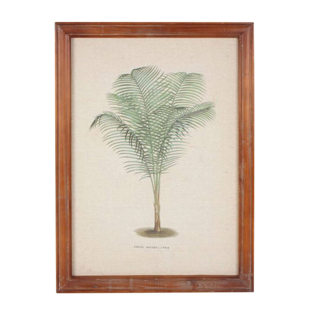 Indrammet Vintage Palm Wall Art (38x52x1,8 cm)