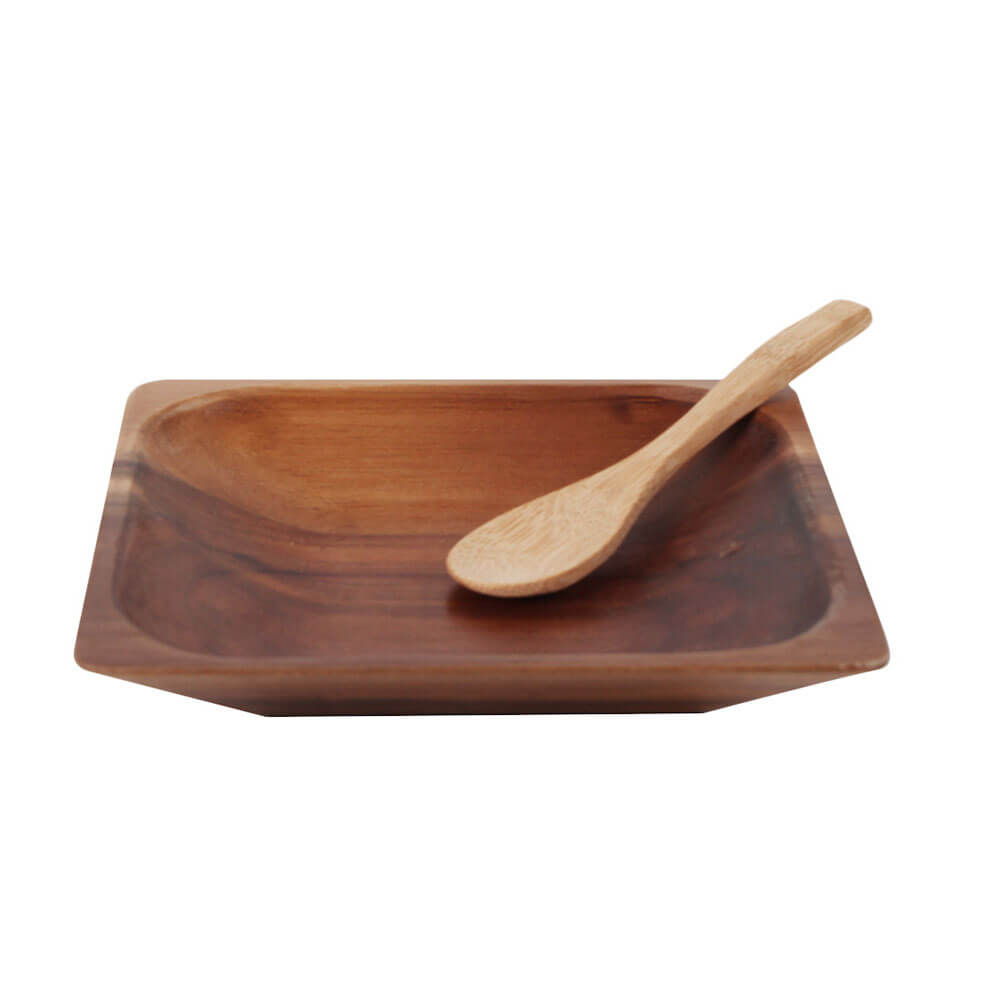 Antonine Acacia Wood Bowl e cucchiaio