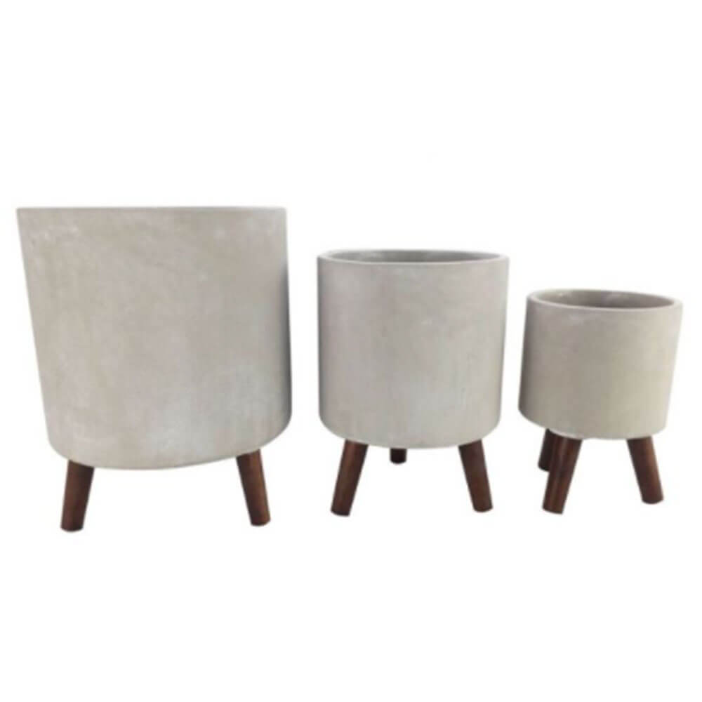 Aster Contrete Planters Set van 3 (25x25x32cm)