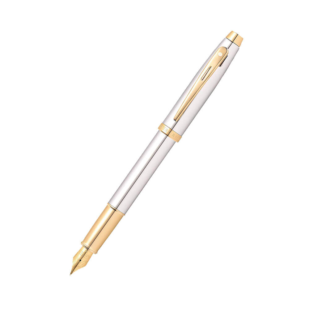 100 Chrome/Gold Trim Plated Pen