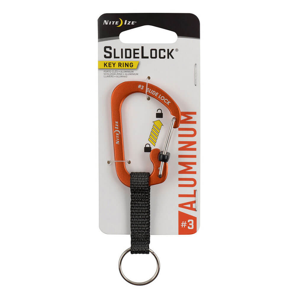 SlideLock KeyRing Aluminum