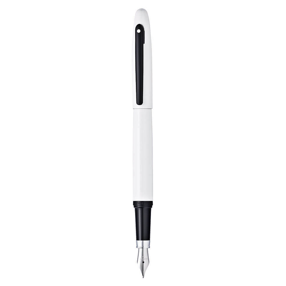 Sheaffer vfm laca blanca y bolígrafo negro