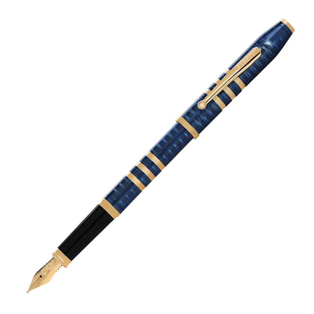 175th Century II +23CT Fountain Pen (Blue Lacquer)