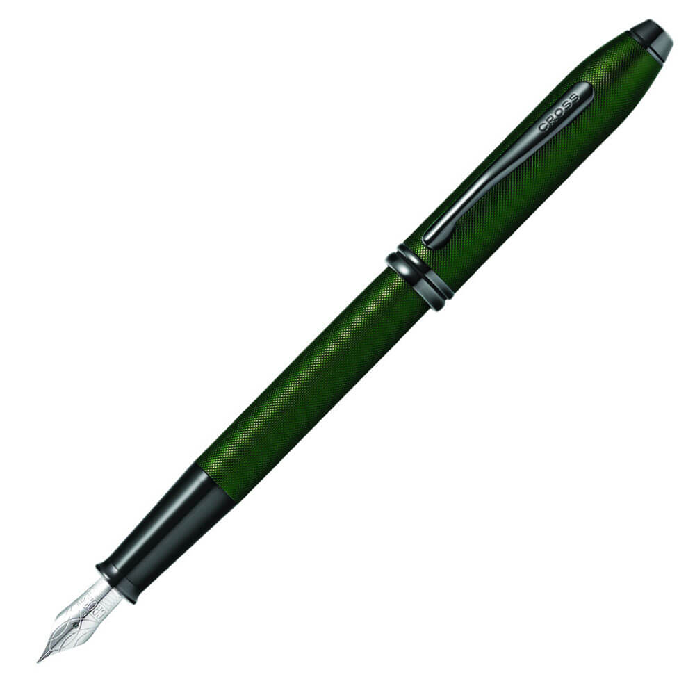 Townsend Green Microknurl et HP Black Fountain Pen