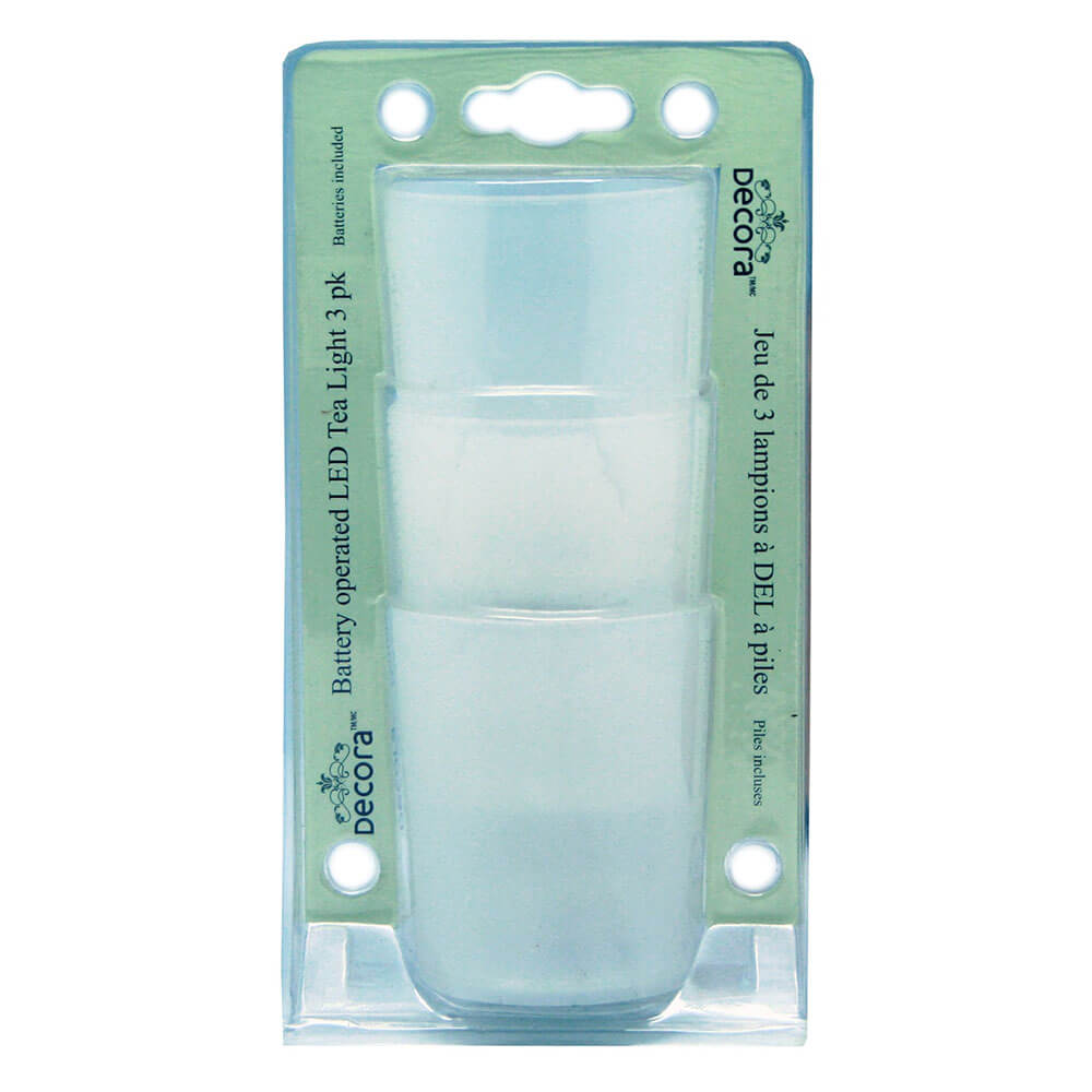 Battery Operated LED Tea Light 3pk