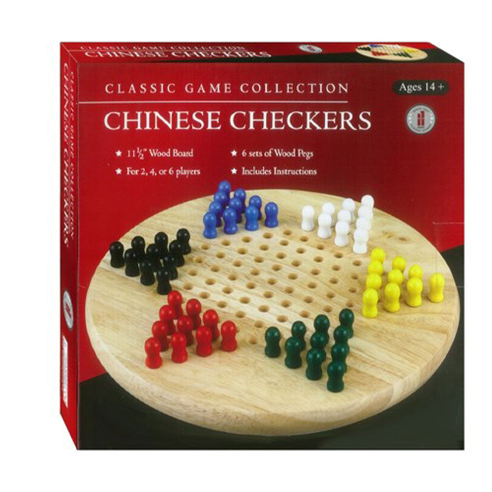 Juego de mesa de cheques chinos de madera clásica