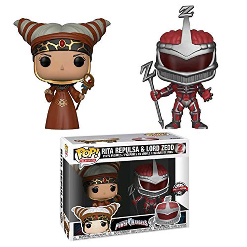 Power Rangers Rita Repulsa & Lord Zedd US Pop! Vinyl 2 Pk