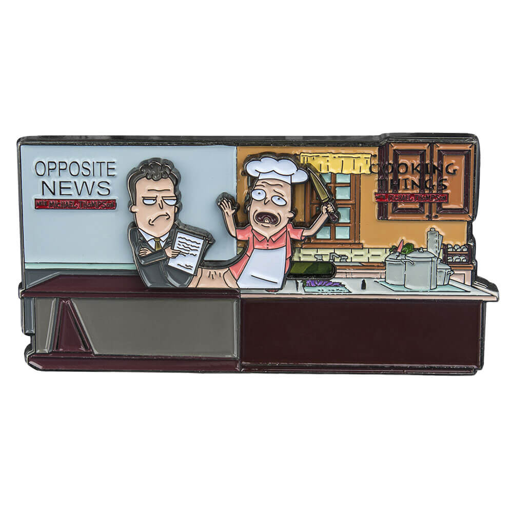 Rick and Morty Michael & Pichael Sliding Enamel Pin