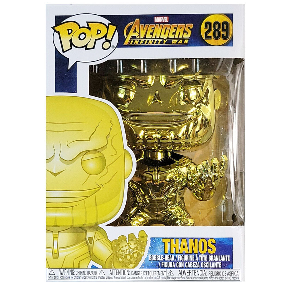 Avengers 3 Infinity War Thanos Yellow Chrome US Pop! Winyl