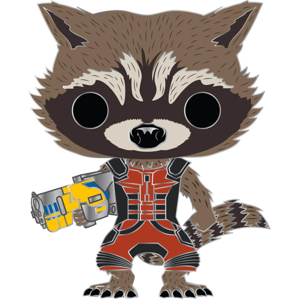 Rocket Raccoon 4" Vinyl Enamel Pin