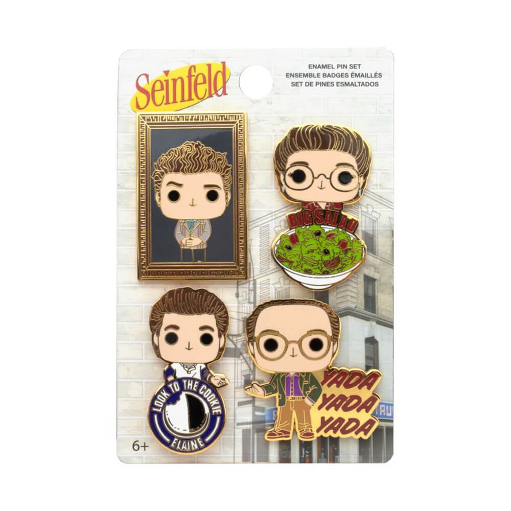 Seinfeld Pop! Enamel Pin 4pk