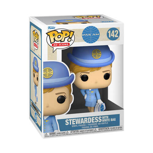 Pan Am Stewardess with White Bag Pop! Vinyl