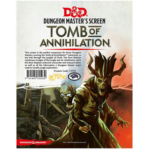 D&D Tomb Of Annihilation DM Screen Roleplaying Game